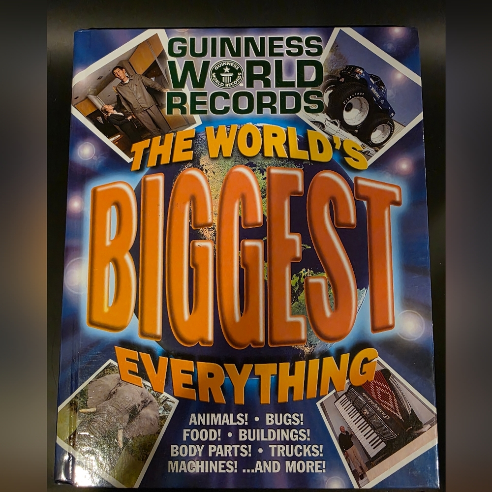Guinness World Records Book - Blue and Orange Cover Used In Excellient Condition